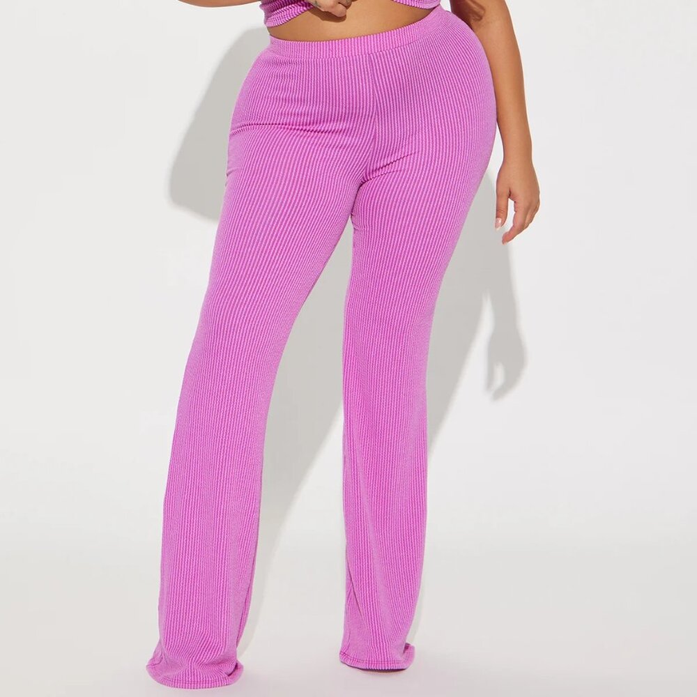 Fashion Nova 'Josie' ribbed top and pants |Top XL | Bottom 1X - Picture 5 of 6